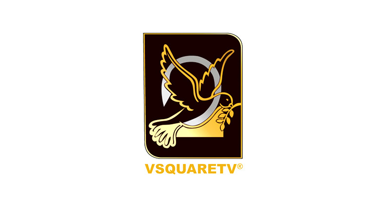 Logo for V Square TV.